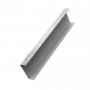 Декоративная накладка на столб универсальная 62х55 для забора жалюзи 0,45 Print Elite с пленкой Snow Wood TwinColor (2м)