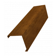 Декоративная накладка на столб универсальная угловая 60х60 для забора жалюзи 0,45 Print Elite с пленкой Golden Wood TwinColor (1,8м)