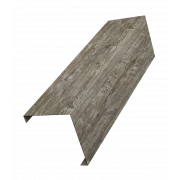 Декоративная накладка на столб универсальная угловая 60х60 для забора жалюзи 0,45 Print Elite с пленкой Nordic Wood TwinColor (2,5м)