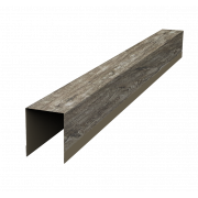 Планка опорная составная внутренняя для забора жалюзи Palermo 0,45 Print Elite с пленкой Nordic Wood TwinColor (2м)