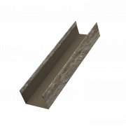 Стойка жалюзи Milan,Tokyo 0,45 Print Elite с пленкой Nordic Wood TwinColor (2,5м)