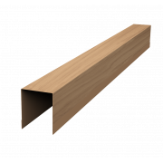 Планка опорная составная внутренняя для забора жалюзи Palermo 0,45 Print Elite с пленкой Honey Wood TwinColor (2м)