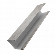 Крышка жалюзи Milan Slim 0,45 Print Elite с пленкой Snow Wood TwinColor (3м)