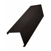 Декоративная накладка на столб универсальная угловая 60х60 для забора жалюзи 0,45 Print Elite с пленкой Coffee Wood TwinColor (2,5м)