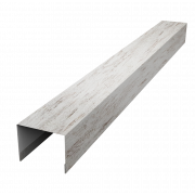 Крышка жалюзи Palermo 0,45 Print Elite с пленкой Snow Wood TwinColor (3м)