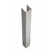 Стойка Texas для калиток и ворот 0,45 Print Elite с пленкой Snow Wood TwinColor (3м)