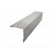 Планка завершающая 50х50 жалюзи Milan 0,45 Print Elite с пленкой Snow Wood TwinColor (2м)