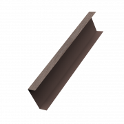 Декоративная накладка на столб универсальная 80х80 для забора жалюзи 0,45 Print Elite с пленкой White Wood TwinColor (2,5м)