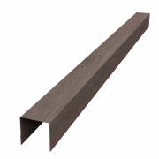 Планка вертикальная обратная для забора жалюзи Palermo 0,45 Print Elite с пленкой White Wood TwinColor (2м)