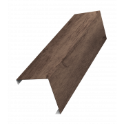 Декоративная накладка на столб универсальная угловая 80х80 для забора жалюзи 0,45 Print Premium с пленкой Almond Wood Fresh (2м)