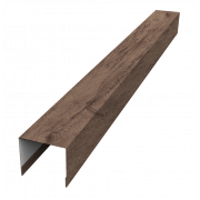 Стойка боковая крепежная для забора жалюзи Palermo 0,45 Print Premium с пленкой Almond Wood Fresh (3м)