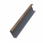 Декоративная накладка на столб универсальная 60х60 для забора жалюзи 0,45 Print Premium с пленкой Almond Wood Fresh (2м)