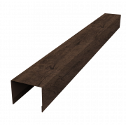 Крышка жалюзи Palermo 0,45 Print Premium с пленкой Antique Wood TwinColor (2,5м)