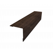 Планка завершающая 50х50 жалюзи Milan 0,45 Print Premium с пленкой Antique Wood TwinColor (2м)