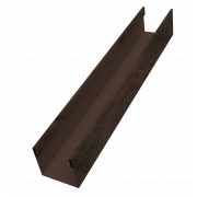 Стойка жалюзи Milan Slim 0,45 Print Premium с пленкой Antique Wood TwinColor (3м)