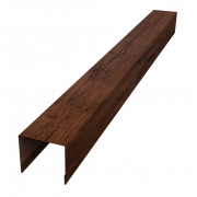 Стойка боковая крепежная для забора жалюзи Palermo 0,45 Print Premium с пленкой Cherry Wood Fresh TwinColor (2,5м)