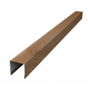 Планка вертикальная лицевая для забора жалюзи Palermo 0,45 Print Premium с пленкой Pine Wood Fresh (2м)