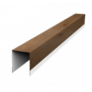 Планка опорная составная внутренняя для забора жалюзи Palermo 0,45 Print Premium с пленкой Pine Wood Fresh (2м)