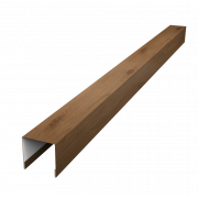 Планка вертикальная лицевая для забора жалюзи Palermo 0,45 Print Premium с пленкой Pine Wood Fresh (1,8м)