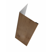 Нащельник (для калиток и ворот) 25х35 жалюзи Milan, Tokyo, Palermo 0,45 Print Premium с пленкой Pine Wood Fresh (L2,5)