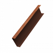 Декоративная накладка на столб универсальная 60х60 для забора жалюзи 0,45 Print Premium с пленкой Rowan Fresh TwinColor (3м)