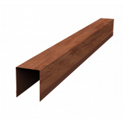 Планка опорная составная внутренняя для забора жалюзи Palermo 0,45 Print Premium с пленкой Rowan Fresh TwinColor (2,5м)