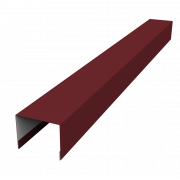 Крышка жалюзи Palermo 0,5 Satin Matt с пленкой RAL 3005 красное вино (2м)