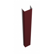 Крепежная планка верхняя Texas 0,5 Satin Matt с пленкой RAL 3005 красное вино (2,5м)