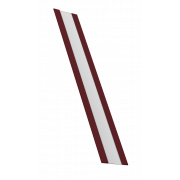 Крепежная планка жалюзи Milan,Tokyo 0,5 Satin Matt с пленкой RAL 3005 красное вино (2,5м)