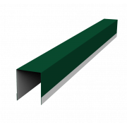 Планка опорная составная внутренняя для забора жалюзи Palermo 0,5 Satin Matt с пленкой RAL 6005 зеленый мох (1,8м)