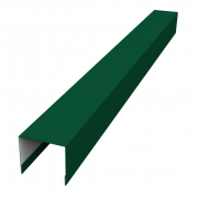 Стойка боковая крепежная для забора жалюзи Palermo 0,5 Satin Matt с пленкой RAL 6005 зеленый мох (2м)