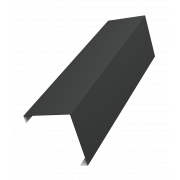 Декоративная накладка на столб универсальная угловая 80х80 для забора жалюзи 0,5 Satin Matt с пленкой RAL 7016 антрацитово-серый (1,8м)