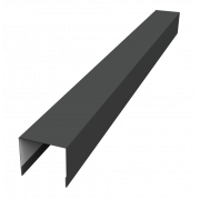 Стойка боковая крепежная для забора жалюзи Palermo 0,5 Satin Matt с пленкой RAL 7016 антрацитово-серый (3м)