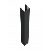 Стойка Texas для калиток и ворот 0,5 Satin Matt с пленкой RAL 7016 антрацитово-серый (1,8м)