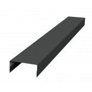 Крышка 30х20 жалюзи Texas 0,5 Satin Matt с пленкой RAL 7016 антрацитово-серый (2м)