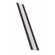 Крепежная планка жалюзи Milan,Tokyo 0,5 Satin Matt с пленкой RR 32 темно-коричневый (3м)