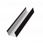 Стойка жалюзи Milan,Tokyo 0,5 Satin Matt с пленкой RAL 9005 черный (2м)