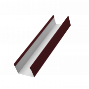 Стойка жалюзи Milan,Tokyo 0,5 Satin Matt с пленкой RAL 3005 красное вино (2,5м)