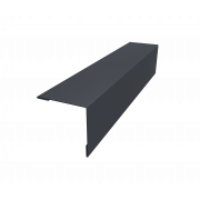 Планка завершающая 50х50 жалюзи Milan 0,5 Satin Matt с пленкой RAL 7024 мокрый асфальт (3м)