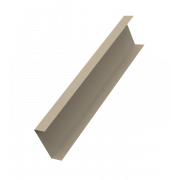 Декоративная накладка на столб универсальная 60х60 для забора жалюзи 0,5 Satin с пленкой RAL 1015 светлая слоновая кость (2м)