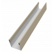 Стойка жалюзи Milan Slim 0,5 Satin с пленкой RAL 1015 светлая слоновая кость (2м)