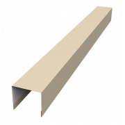 Стойка боковая крепежная для забора жалюзи Palermo 0,5 Satin с пленкой RAL 1015 светлая слоновая кость (2м)