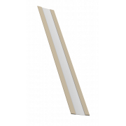 Крепежная планка жалюзи Milan,Tokyo 0,5 Satin с пленкой RAL 1015 светлая слоновая кость (3м)