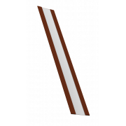 Крепежная планка жалюзи Milan,Tokyo 0,5 Satin с пленкой RAL 3009 оксидно-красный (1,8м)