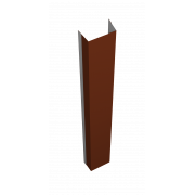 Крепежная планка верхняя Texas 0,5 Satin с пленкой RAL 3009 оксидно-красный (2м)