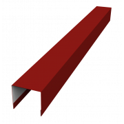 Стойка боковая крепежная для забора жалюзи Palermo 0,5 Satin с пленкой RAL 3011 коричнево-красный (1,8м)