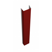 Крепежная планка верхняя Texas 0,5 Satin с пленкой RAL 3011 коричнево-красный (1,8м)