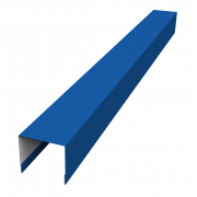 Стойка боковая крепежная для забора жалюзи Palermo 0,5 Satin с пленкой RAL 5005 сигнальный синий (2м)