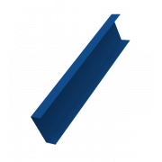 Декоративная накладка на столб универсальная 60х60 для забора жалюзи 0,5 Satin с пленкой RAL 5005 сигнальный синий (2,5м)