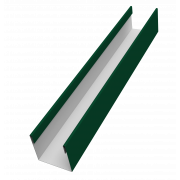 Стойка жалюзи Milan Slim 0,5 Satin с пленкой RAL 6005 зеленый мох (2,5м)